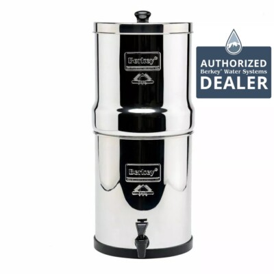 Big Berkey Water System Blemished With 2 Brand New NSF Certified Ceramic Filters