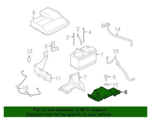 Caja de batería genuina Land Rover 2008-2013 LR4 Range Rover Sport LR3 HSE DWM500021 Foto 2 de 2