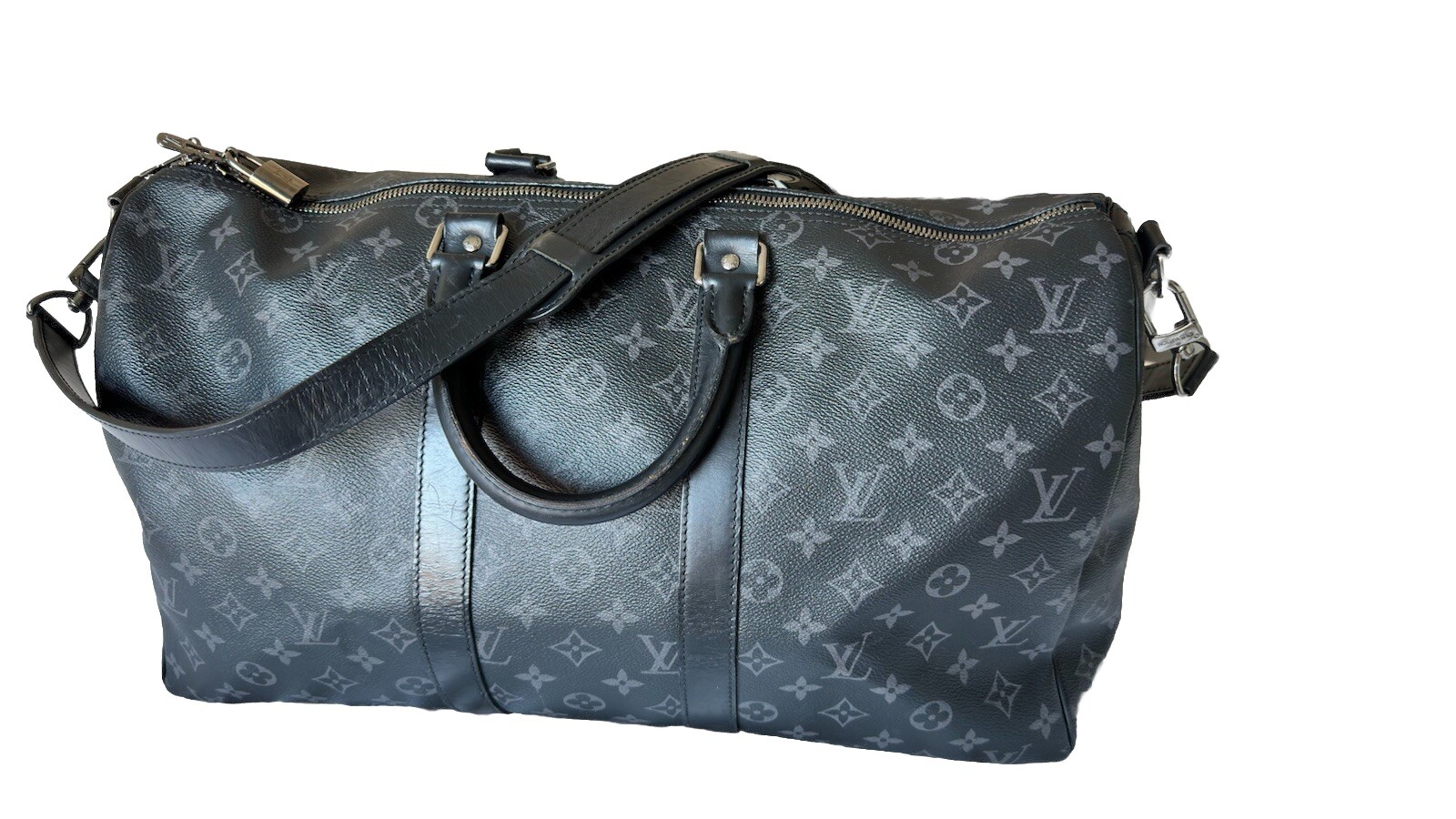 Auth Louis Vuitton M40569 Monogram Eclipse Keepal… - image 8