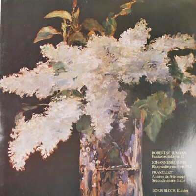 Boris Bloch Robert Schumann Fantasiestücke op.12 1982 Gerling Konzern LP-9957