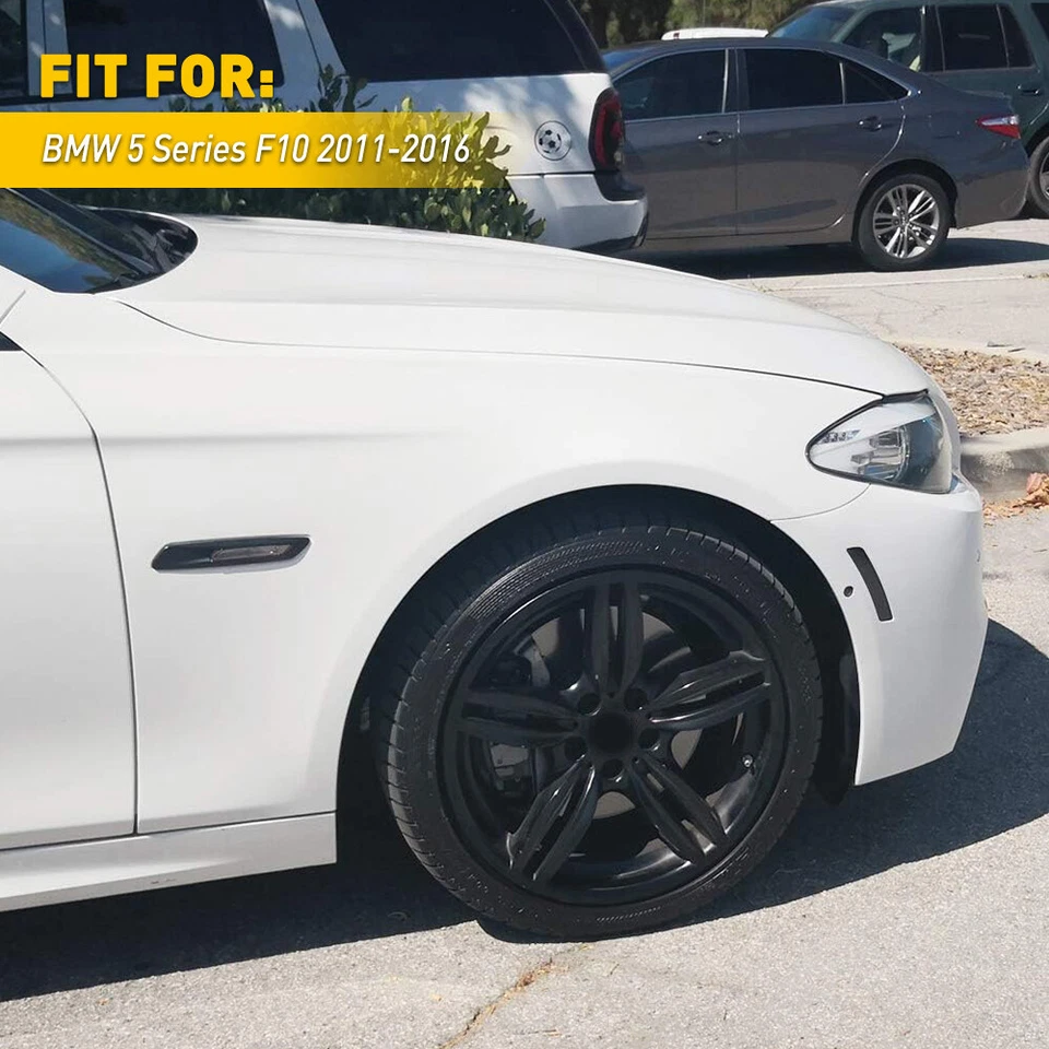 Front Bumper Reflector Side Marker Lights For 11-16 BMW 5 Series 528i 535i 550i - Image 3 of 4