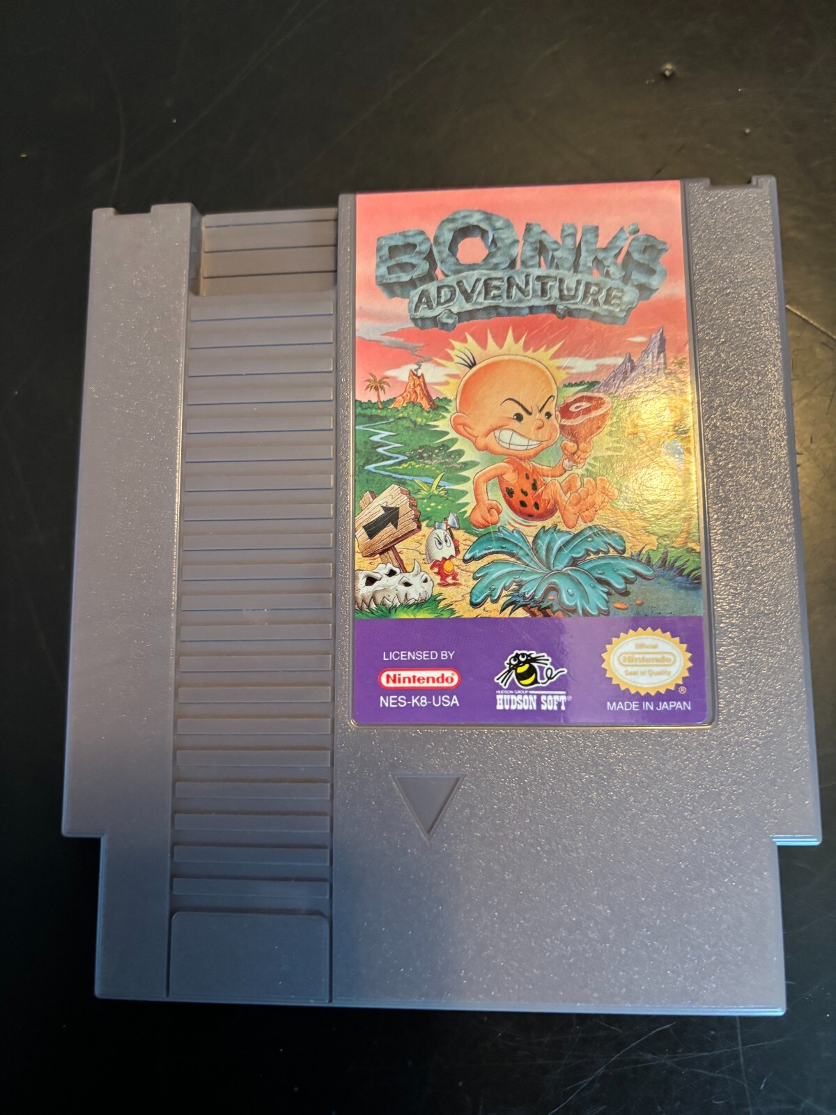 Bonk's Adventure Nintendo NES Video Game Pak Cartridge