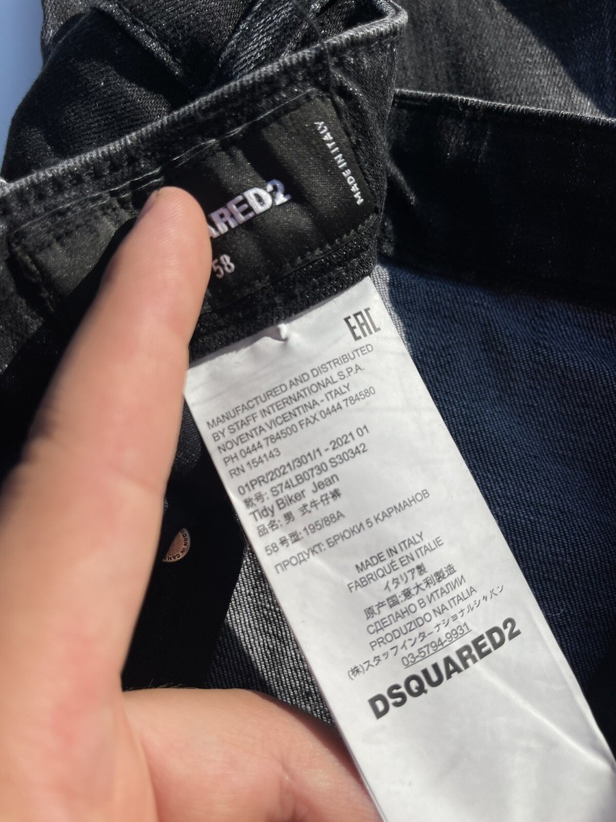 Dsquared2 Tidy Biker Jeans 2021 dark distressed denim | eBay Dsquared2 Tidy Biker Jeans 2021 dark distressed denim | eBay
