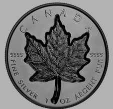 SUPER INCUSE 2023 CANADA Rhodium Gilded 1oz .9999 Pure Silver $20 Coin