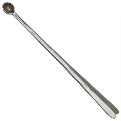 #ad An unusual antique hand made silver white metal Spice Spoon C.20thC GBP 58.00