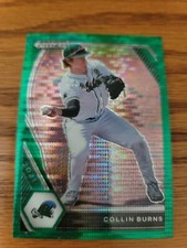 2021 Prizm Draft Picks Collin Burns Green Wave Prizm #PDP167