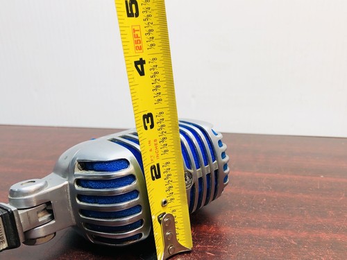 Microfono Vintage Shure 55SW Unidyne Dynamic "Elvis" XLR Pulito Elegante Cromo Satinato - Foto 23 di 24