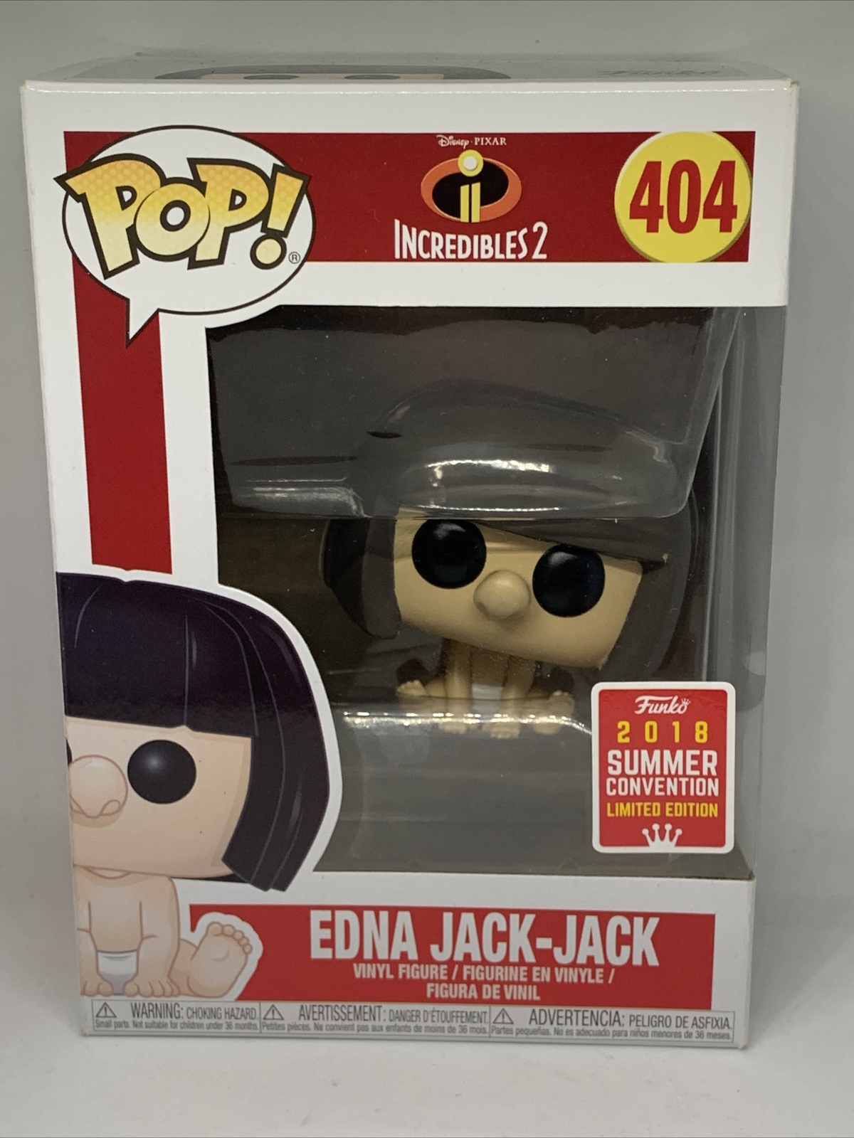 En Oferta #404 Edna Jack-Jack Disney Incredibles 2 2018 Con Protector Funko Pop - Inc Pop