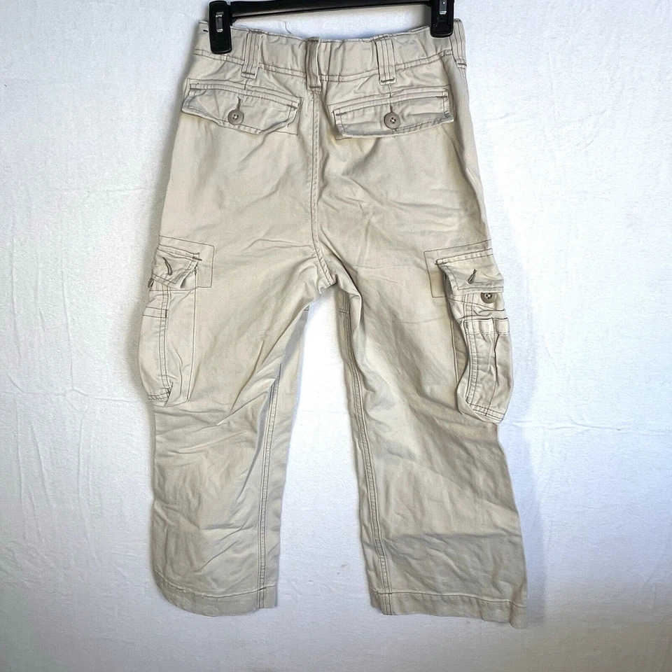 Pantalones de Colección Abercrombie Niños Talla 10 Beige A 92 Paracaidista Carga Militar Y2K Foto 2 de 4
