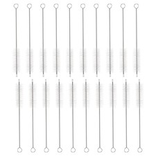 20Pcs Straw Cleaner Brush Set 6 Inch Length 15mm OD Nylon Bristles, White