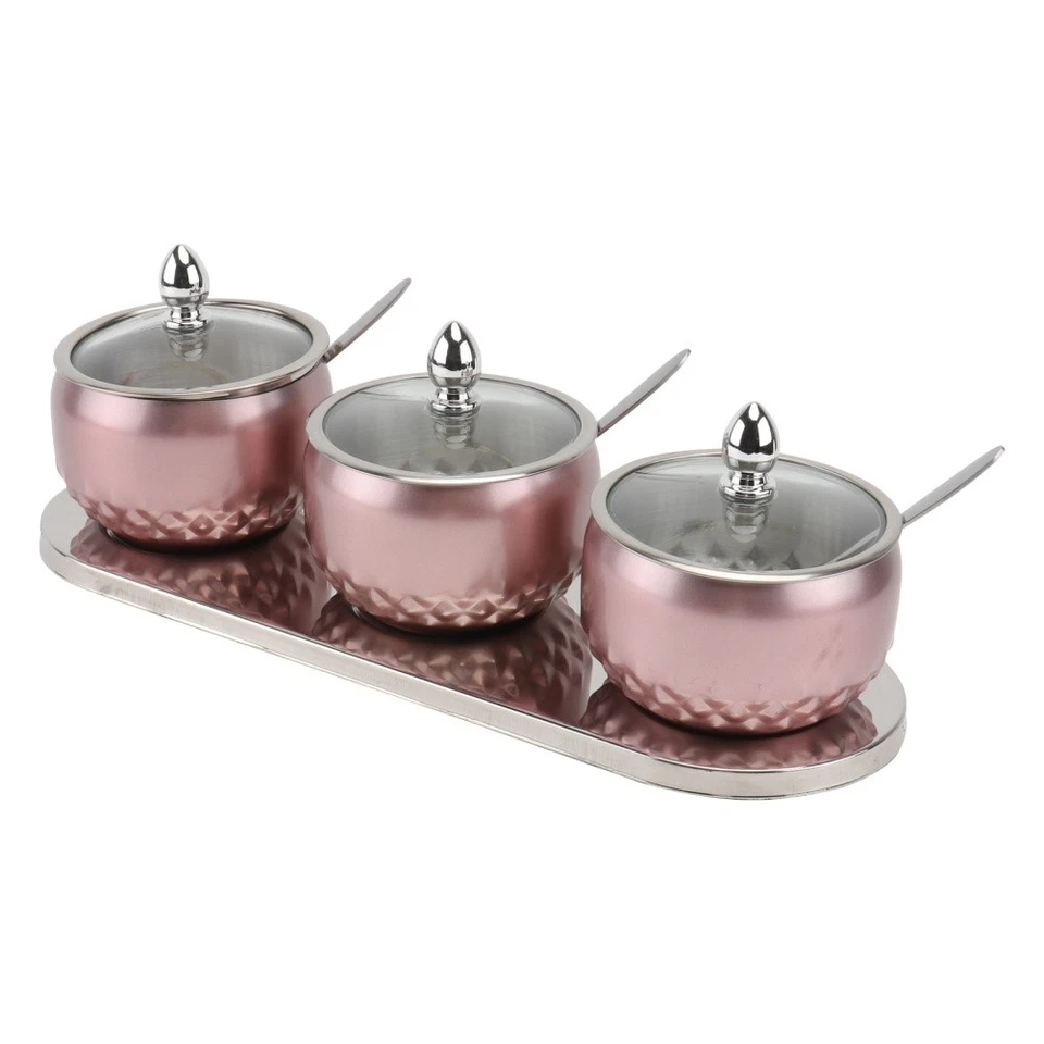 1 set stile europeo condimento vasetti da cucina condimento scatole nordici - Immagine 3 di 4