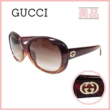 GUCCI GG3597/K/S W8WJD 59 Bordeaux Interlocking G Sunglasses Authentic