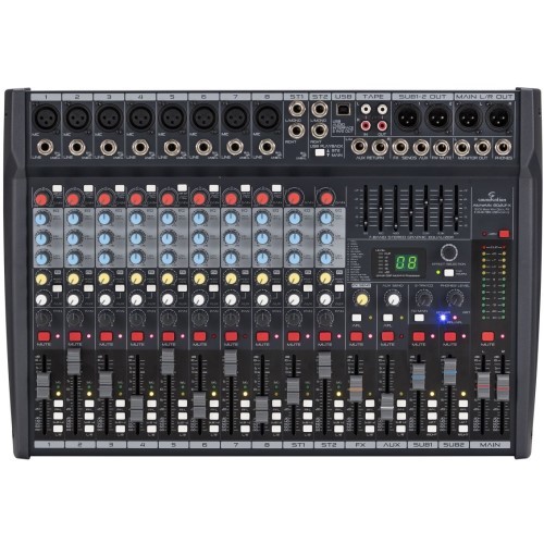 Soundsation Alchemix 802UFX Mischpult 8-Kanal USB Interface Effekte Neu 52590₽