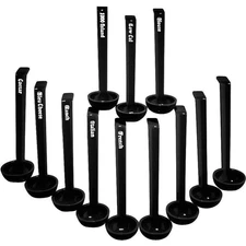 LD85A110 Camwear Ladle (Assortment Pack), 8-1/2", 3/4 Ounce, Black, NSF, 12-u...