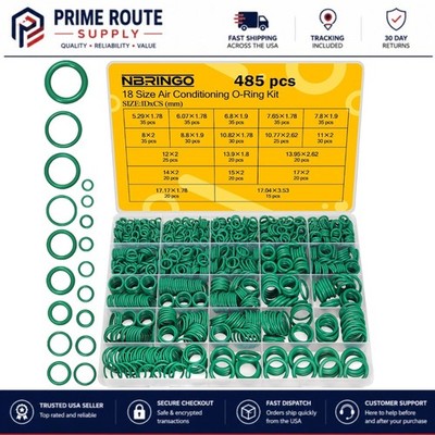 485 PCS Metric AC O Ring Kit - Automotive A/C System Seal Kit Compatible with R1