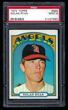1972 Topps #595 Nolan Ryan PSA 9