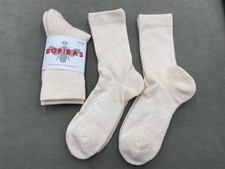 3 pairs Brand New Bombas Women's Honeycomb Calf Sock Size M Light Apricot