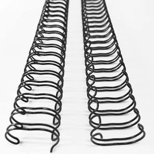 100 Pack Double Loop Wire Binding Spines, 9/16Inch Binding Wire for Letter si...
