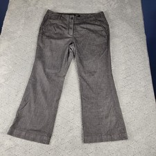 Talbots Pants Womens 16W Gray Signature Flare High Rise Casual Office Career