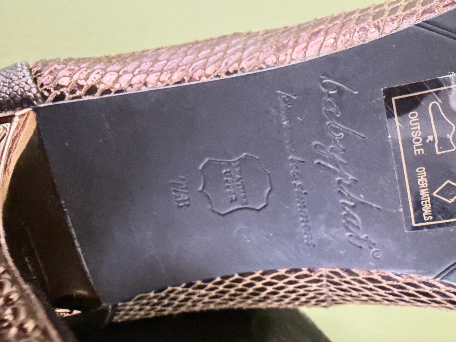 Baby Phat Rose Gold Python Baroque Embellished Pu… - image 9