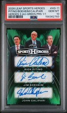 2026 Leaf Sports Heroes Pitino Boeheim Calipari Triple Auto 1/1 PSA 10 Gem Mint