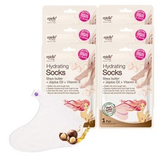 Epielle Hydrating Foot Mask 6 Pairs, Deep 1 Pair Pack of 6 , Socks