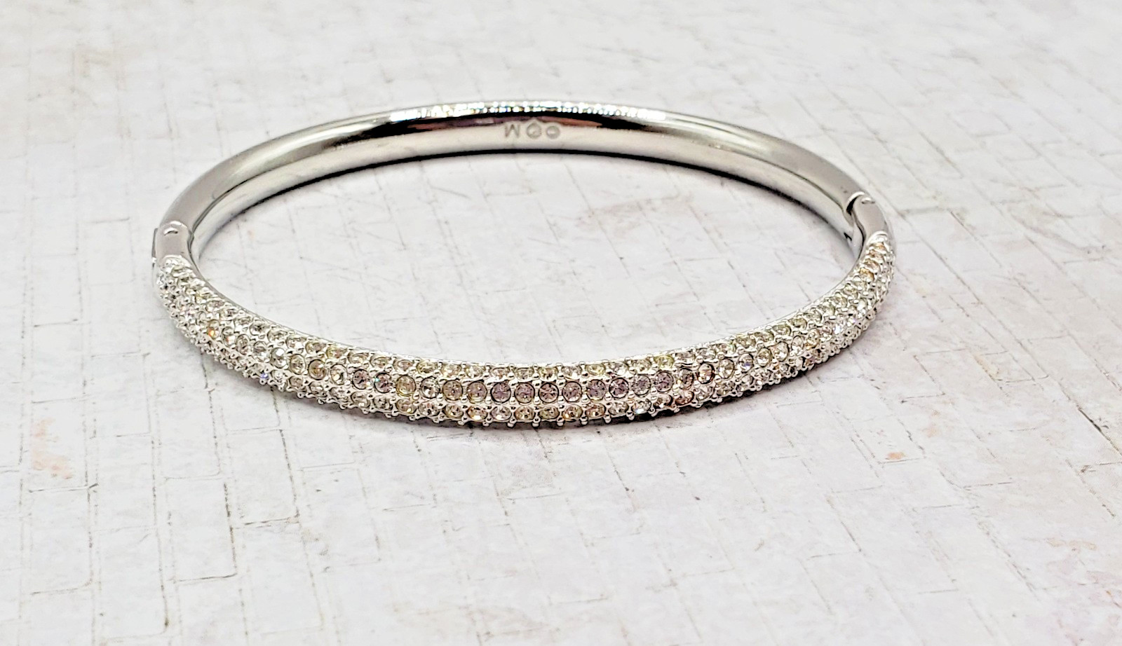 Swarovski 4 Row Crystal Elements Bangle Bracelet … - image 9