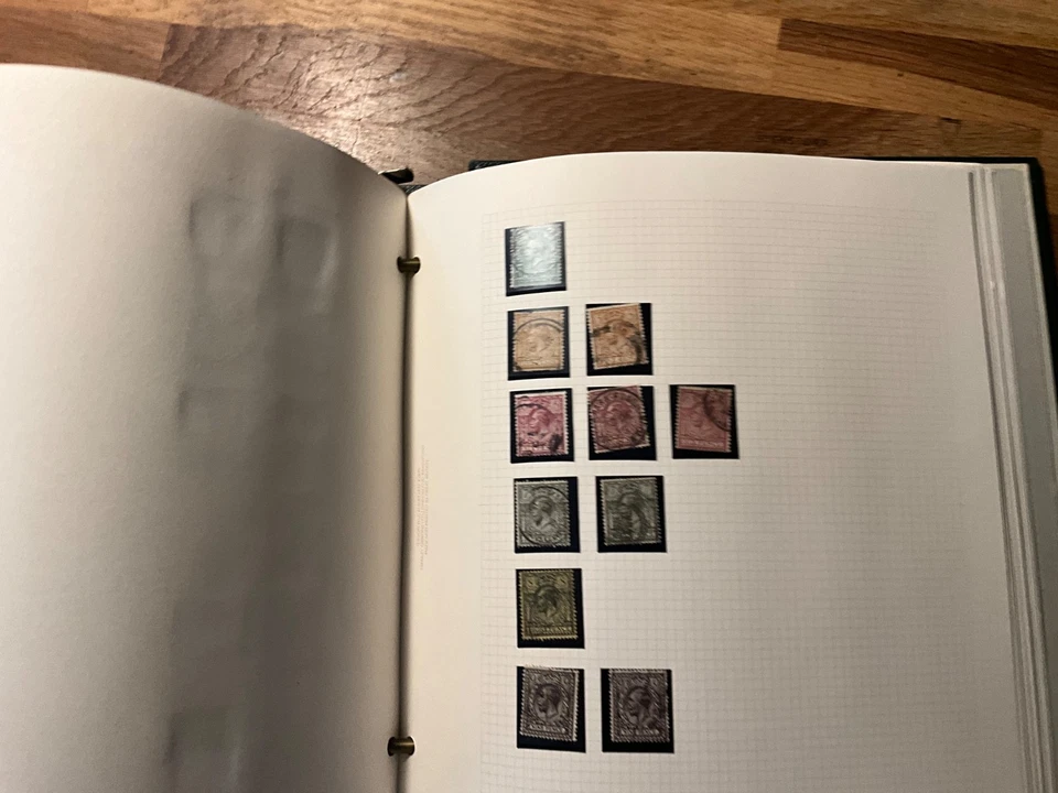 Colección de estampillas GB KGV como nuevas y usadas a keviii bonito lote v200 Foto 3 de 4