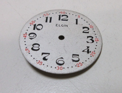 ELGIN ROUND WATCH DIAL FACE WATCHMAKER REPLACEMENT PART #80