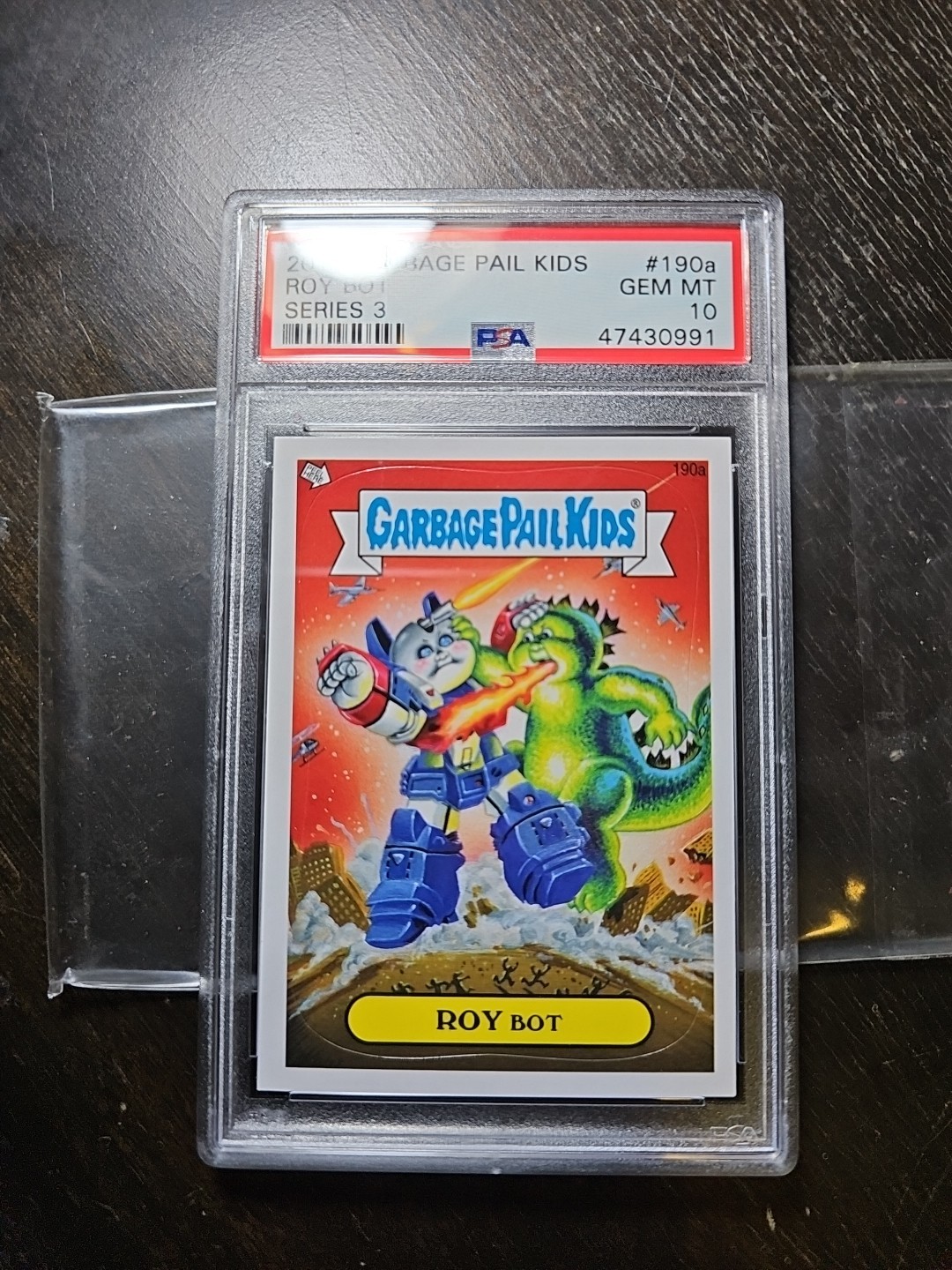 2013 Garbage Pail Kids BNS3 Roy Bot PSA 10 Slab Case Is In MT Cond.  view 3
