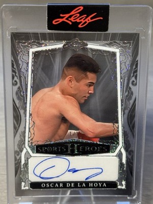   OSCAR DE LA HOYA 2025 Leaf Sports Heroes Liquid Silver Acetate Auto 1/1!  