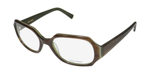 NEW VERA WANG V162 EYEWEAR WOMENS TORTOISE FULL-RIM 52-18-135 MO SQUARE PLASTIC - 第 1/8 張圖片