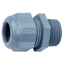 Abb Conduit Fitting Grounding Connector, 1/2 in, Liquid-Tight, Nylon, Gray
