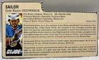 GI Joe ARAH 3 File Cards Only Shipwreck, Shipwreck, & Stalker