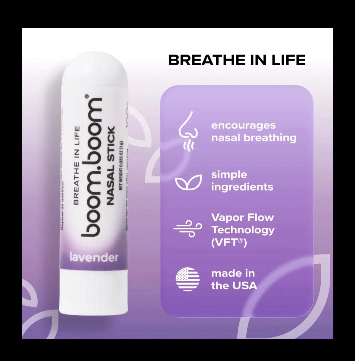 Set Of 4 Boom Boom Nasal Sticks