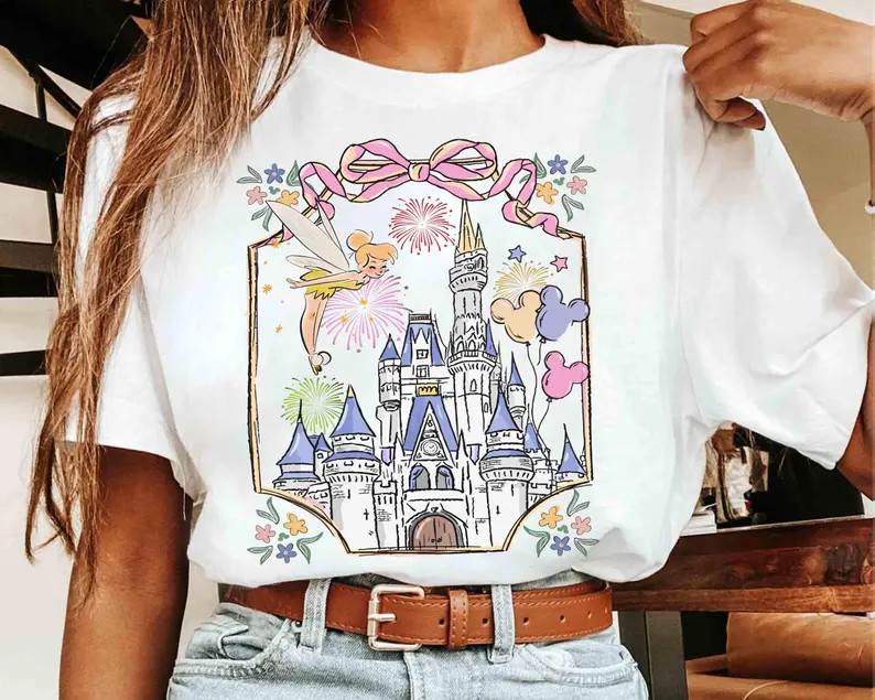 Disney Funny Kingdom Magical Castle  T-Shirt