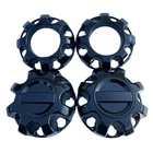 FIT F250 F350 SD Gloss Black 8 Lug Center Cap Set 4 8 3/8 Diameter