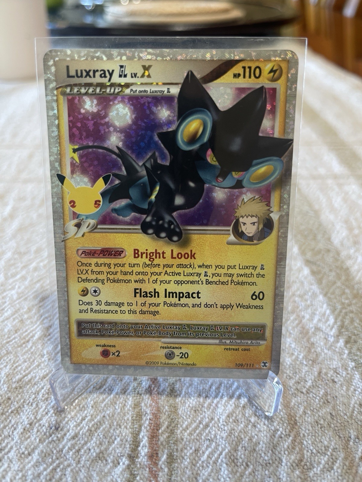 Pokémon Luxray GL Lv.X 109/111 Celebrations Holo Rare NM Authentic Pokémon Card