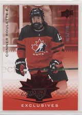 2021 Upper Deck Team Canada Juniors Exclusives 95/250 Conner Roulette #28 00gy