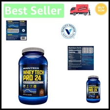 Whey Tech Pro24 2 lbs Rich Chocolate Powder - 32 Servings for Lean Muscle Gain