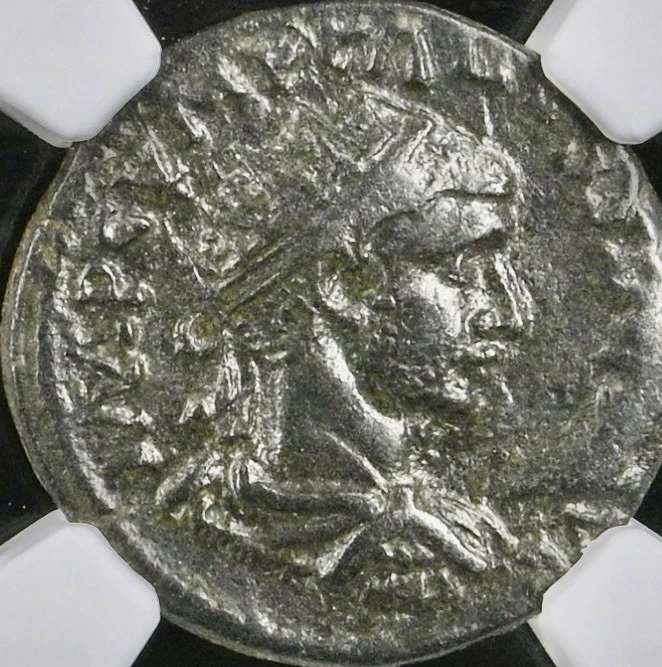 Bonita moneda romana Emperador Volusiano elección graduada NGC muy fina genuina 251-253AD Foto 3 de 4
