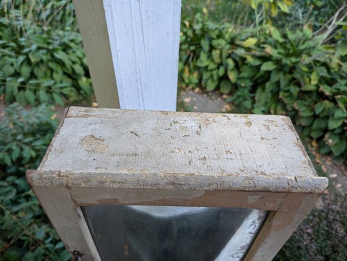 AUTHENTIC! ca 1870 Medicine Cabinet & MIRROR Shabby Farmhouse Chic ANTIQUE - Picture 7 of 10