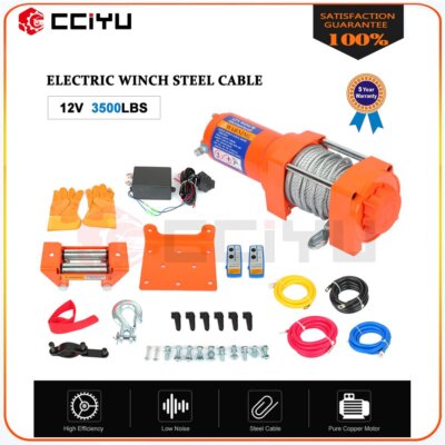 3500lbs 12V Electric Winch for Truck Trailer Pickup SUV Wireless Remote New