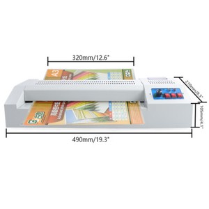 600W A3 A4 Laminating Machine Thermal Laminator Machine 4 Roller Hot Cold Film