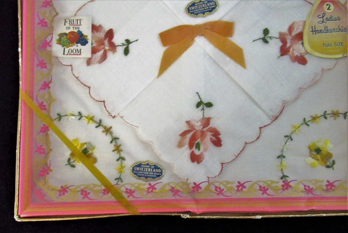 Ladies swiss cotton handkerchiefs deals