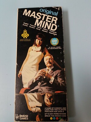 Vintage Mastermind Set 1978 Master Mind Game Invicta Games Strategy Logic Peg 