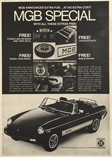 1977 British Leyland MGB Special Classic VTG Newsprint Advertisement Ad 18x25cm