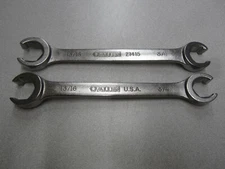 Qty (2) Allen USA Made 3/4" X 13/16" SAE Double Flare Nut 6pt Line Wrench 21415
