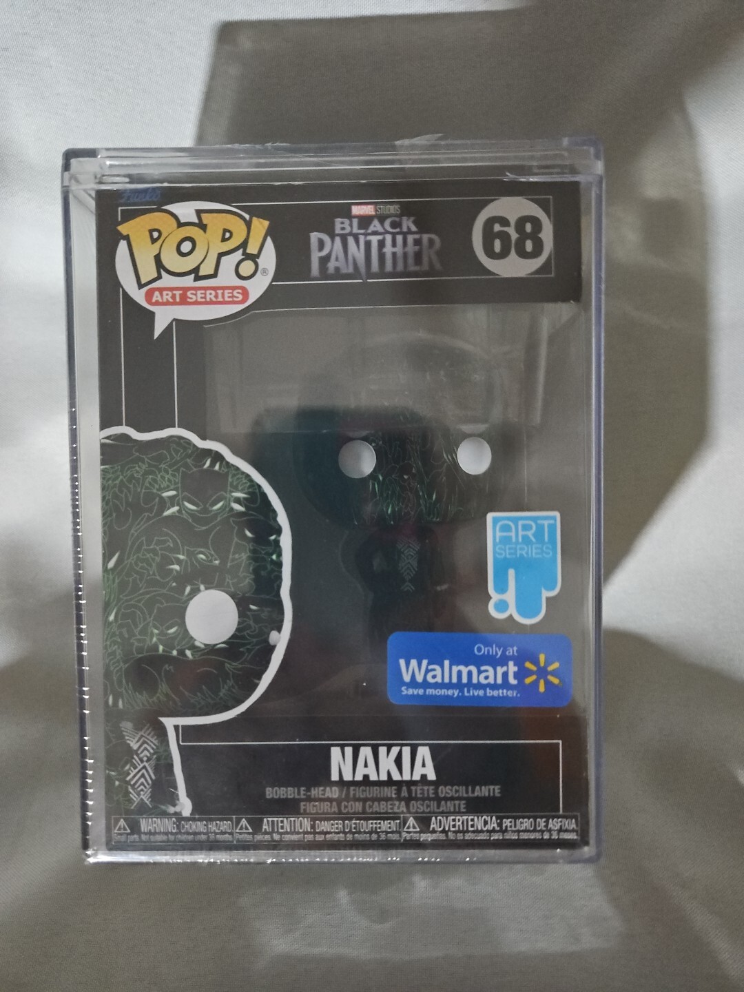 Funko Pop! Art Series Nakia Black Panther Walmart Exclusive #68 w/Protector New