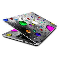 Skin Wrap for MacBook Pro 15 inch Retina colored rain drops 3d effect